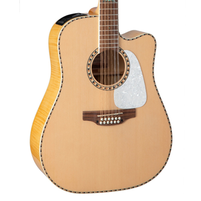 Takamine GD74CE-12U NAT Dreadnought Cutaway 12 Telli Elektro Akustik Gitar